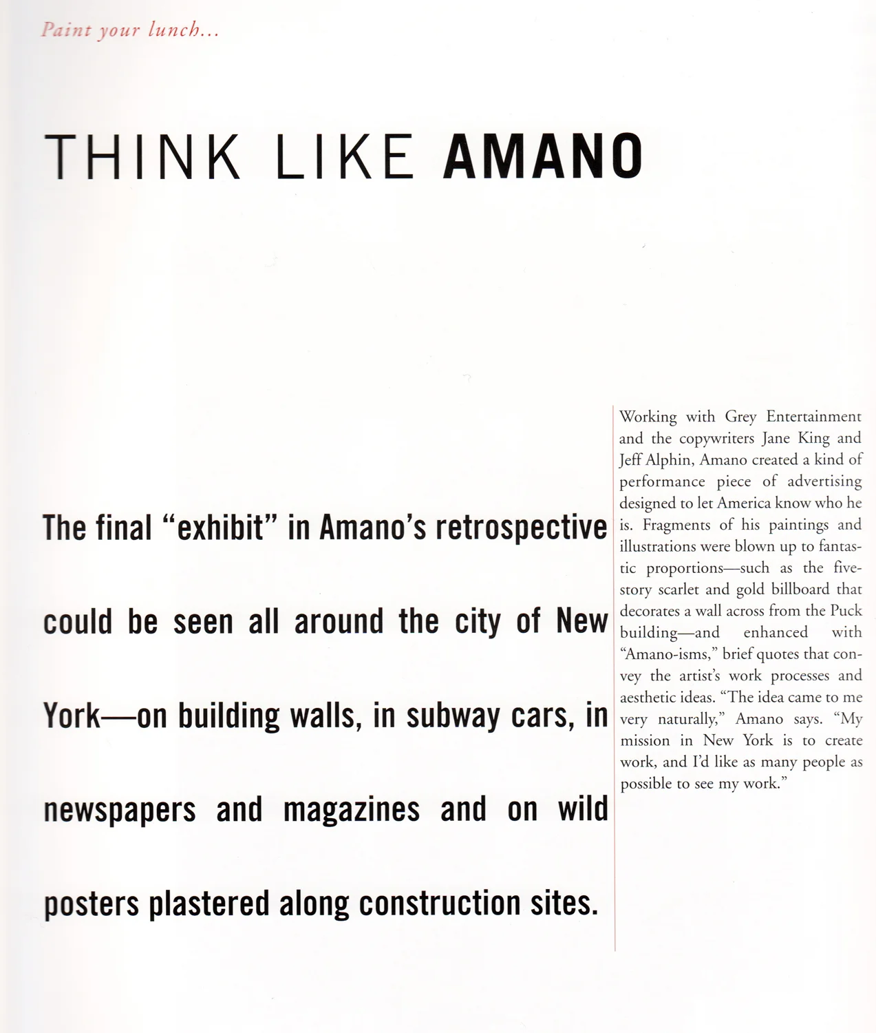 即納在庫あり 【直筆サイン・イラスト入り】THINK LIKE AMANO 【公式通販】